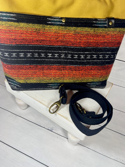 Gold and Black Navajo Inspired Satchel