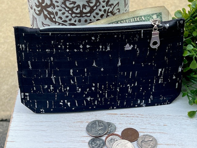 Purse Pal Wallet Black Cork