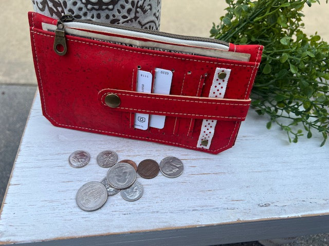 Purse Pal Wallet Red Cork