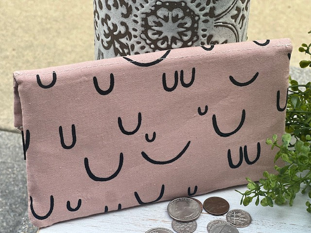 Minimalist Wallet- Full Size Pink Arc