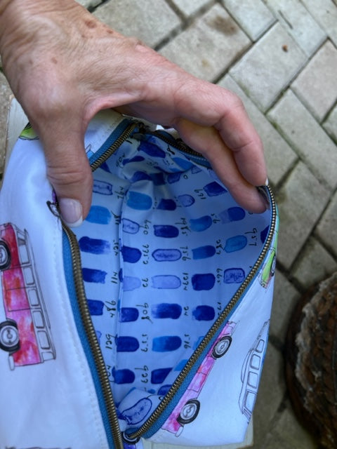Dopp Kit - Royal Blue, Pink, Green Mini Bus