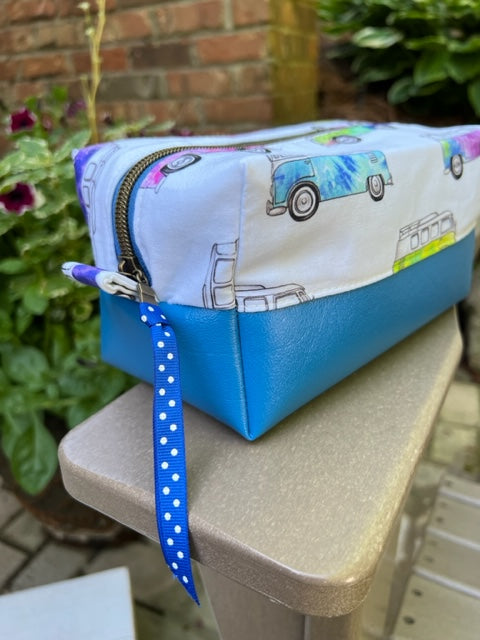 Dopp Kit - Royal Blue, Pink, Green Mini Bus