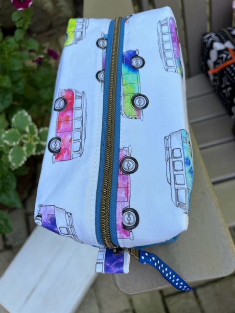 Dopp Kit - Royal Blue, Pink, Green Mini Bus