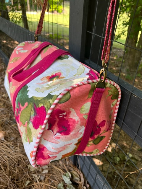 Dallas Duffel - Rosalinda Duffel Bag - Floral Duffel - Travel Bag