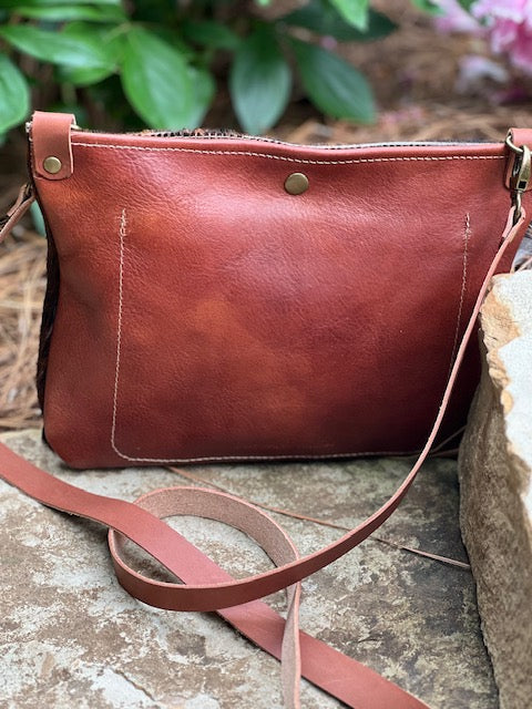 Crossbody Brown Hair on Hide