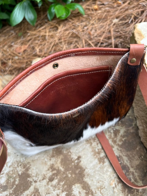 Crossbody Brown Hair on Hide