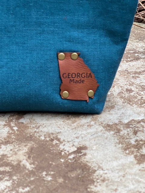 Teal Zipper Pouch