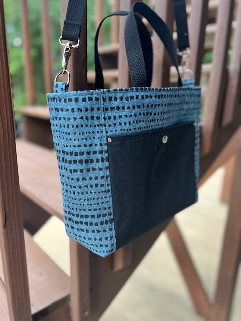 Portland Tote - Black & Blue Tote
