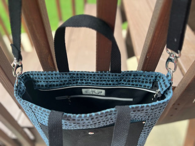 Portland Tote - Black & Blue Tote