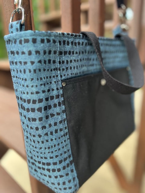 Portland Tote - Black & Blue Tote