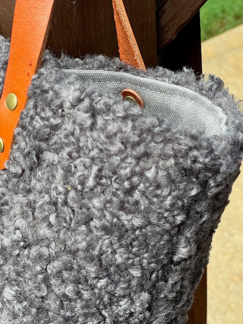 Gray Sherpa Tote