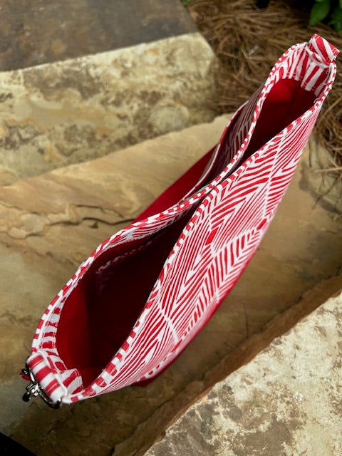 Red Geometric Tote