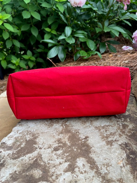 Red Geometric Tote