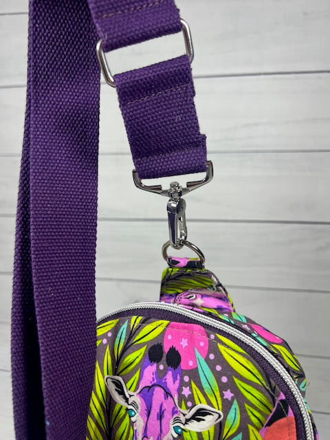 Giraffe Mini Backpack/ Crossbody