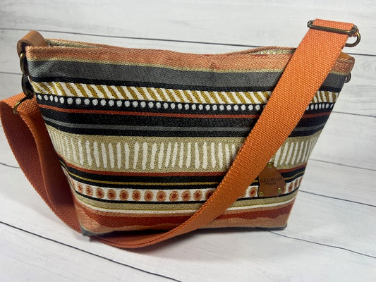 Desert with Pumpkin Strap Crossbody Bag