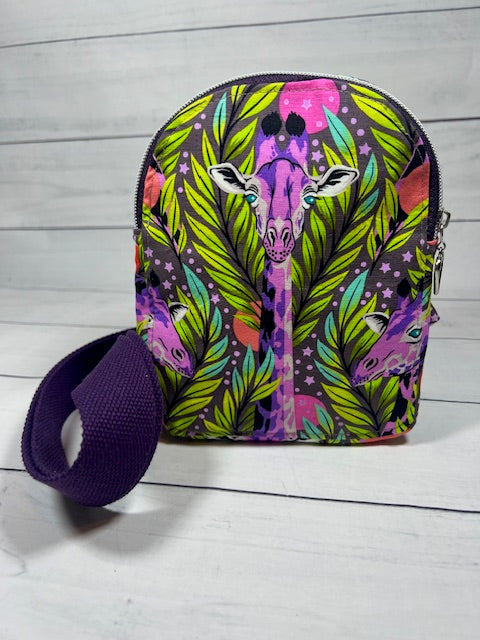 Giraffe Mini Backpack/ Crossbody