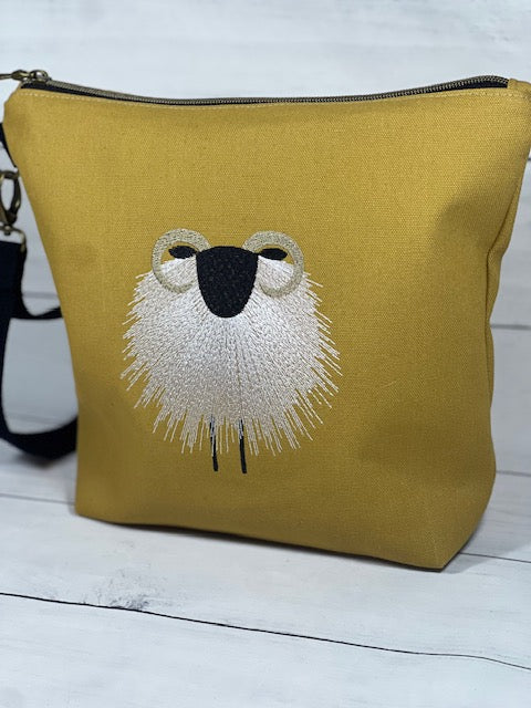 Gold Project Bag with Loop Zipper Pull